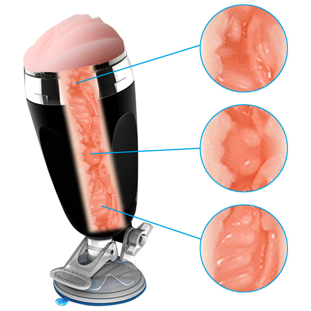 X5 Cup Masturbador Masculino Lanterna em formato de Vagina com Ventosa Vip Mix