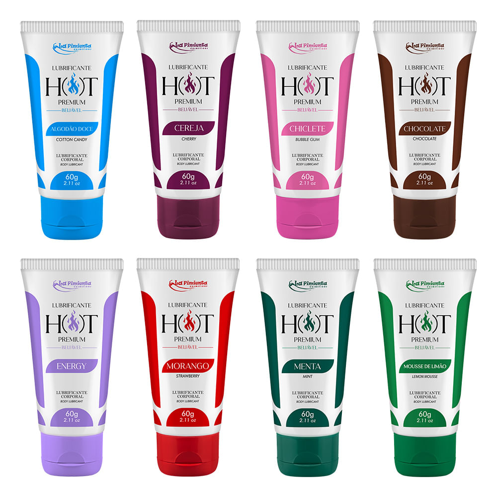 Hot Premium Lubrificante Térmico Corporal Beijável 60g La Pimienta