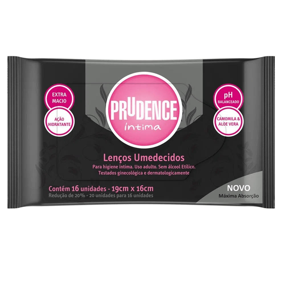 Brinde Lenço Umedecido Linha Íntima Mulher Prudence
