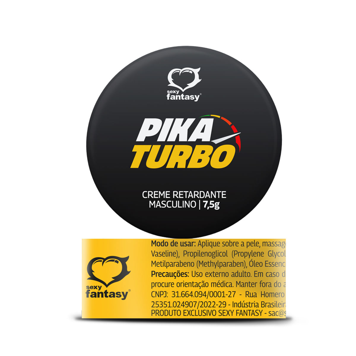 Pika Turbo Creme Retardante Masculino 7,5g Sexy Fantasy Pika Turbo Creme Retardante Masculino 7,5g Sexy Fantasy