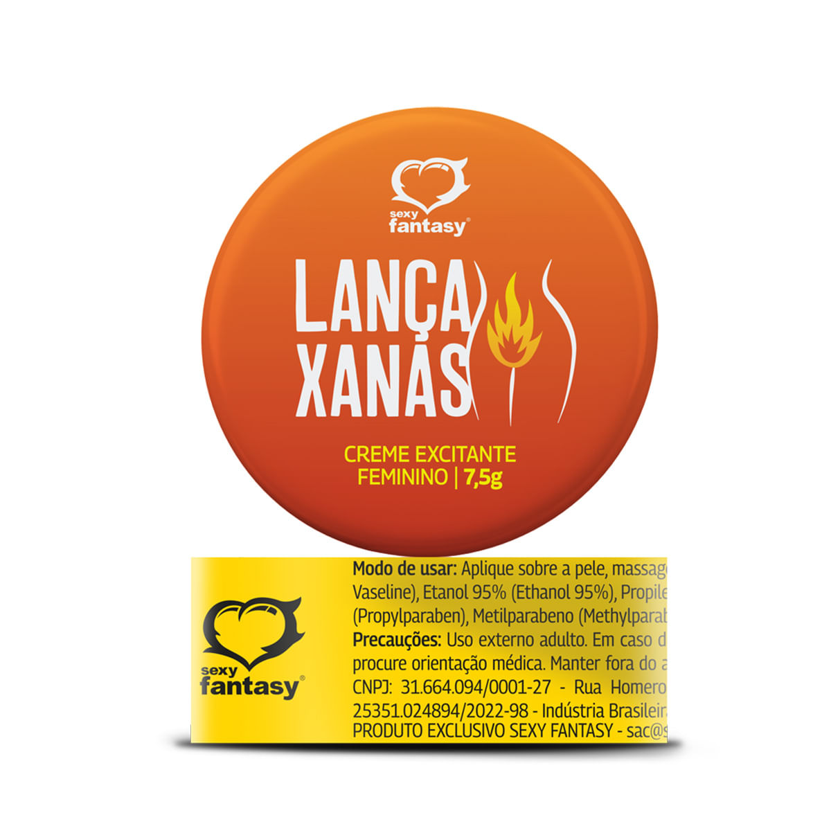 Lança Xanas Creme Excitante Feminino 7,5g Sexy Fantasy Lança Xanas Creme Excitante Feminino 7,5g Sexy Fantasy
