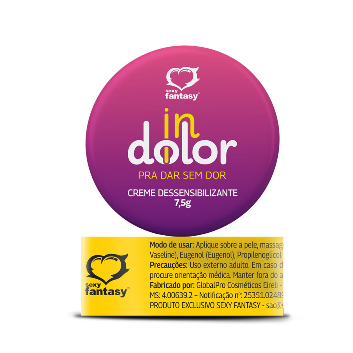 InDolor Turbo Creme Dessensibilizante 7,5g Sexy Fantasy InDolor Turbo Creme Dessensibilizante 7,5g Sexy Fantasy