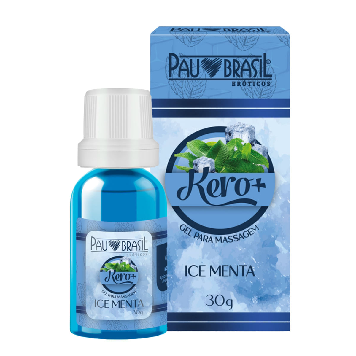 Kero + Gel Beijável Ice para Massagem 30 g Pau Brasil