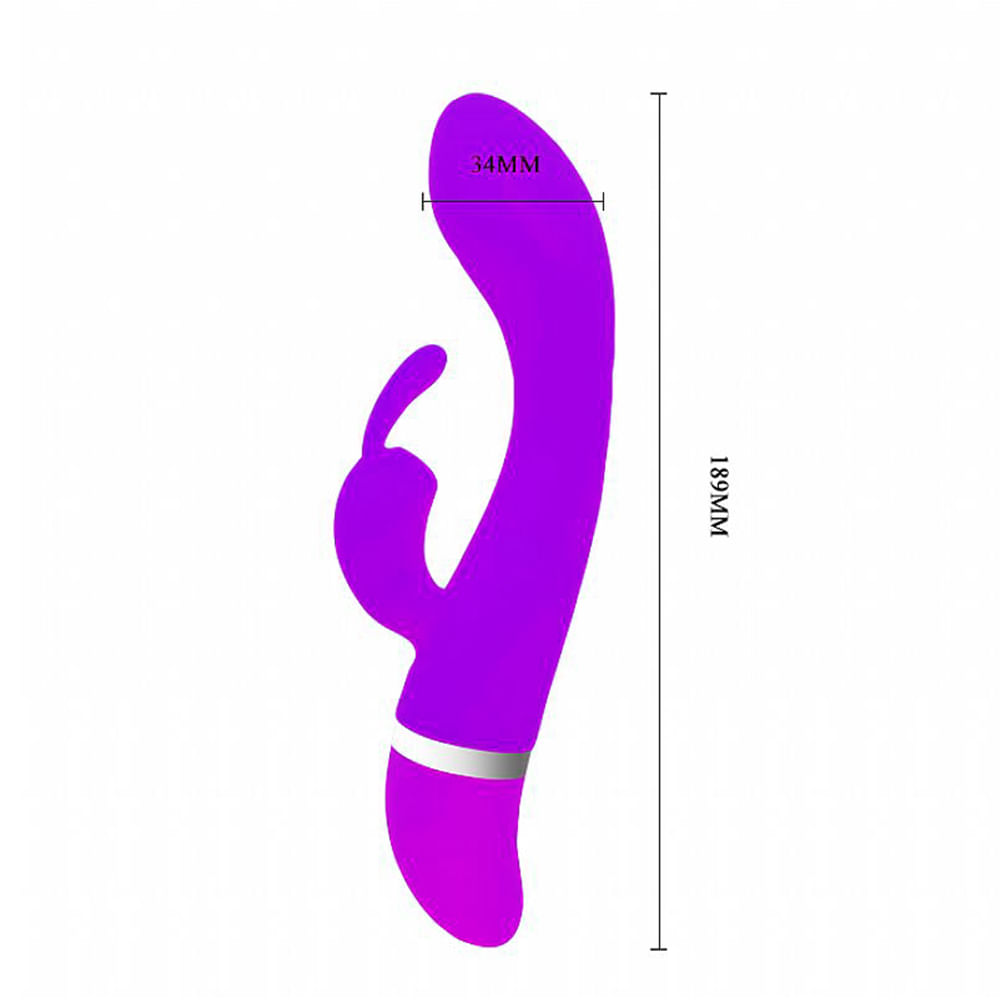 Freda Rabbit Pretty Love Vibrador Dupla Estimulação com 30 Velocidades Sexy Import