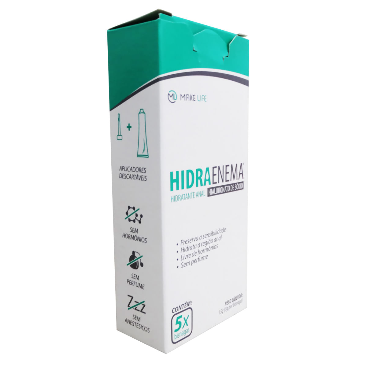 Hidraenema Hidratante Anal em Gel Hialuronato de Sódio 15g Make Life