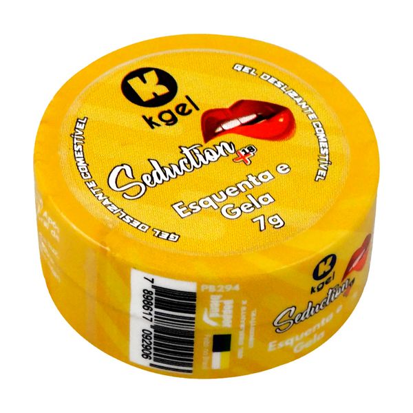 Kgel Seduction +18 Esquenta e Gela Gel Deslizante Comestível 7g K Import e Export