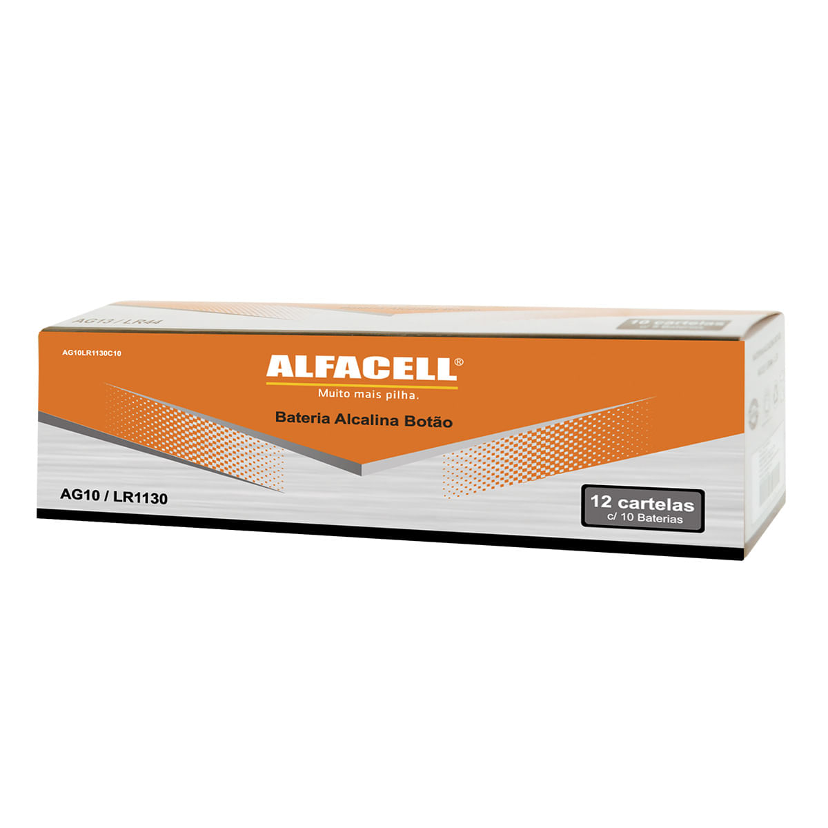 Bateria Alcalina AG10/LR1130 1.5V Cartela com 10 Unidades Alfacell