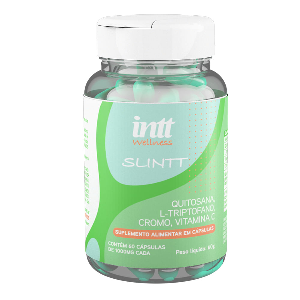 Slintt Suplemento Alimentar Vitamínico e Mineral com 60 Cápsulas Intt Wellness