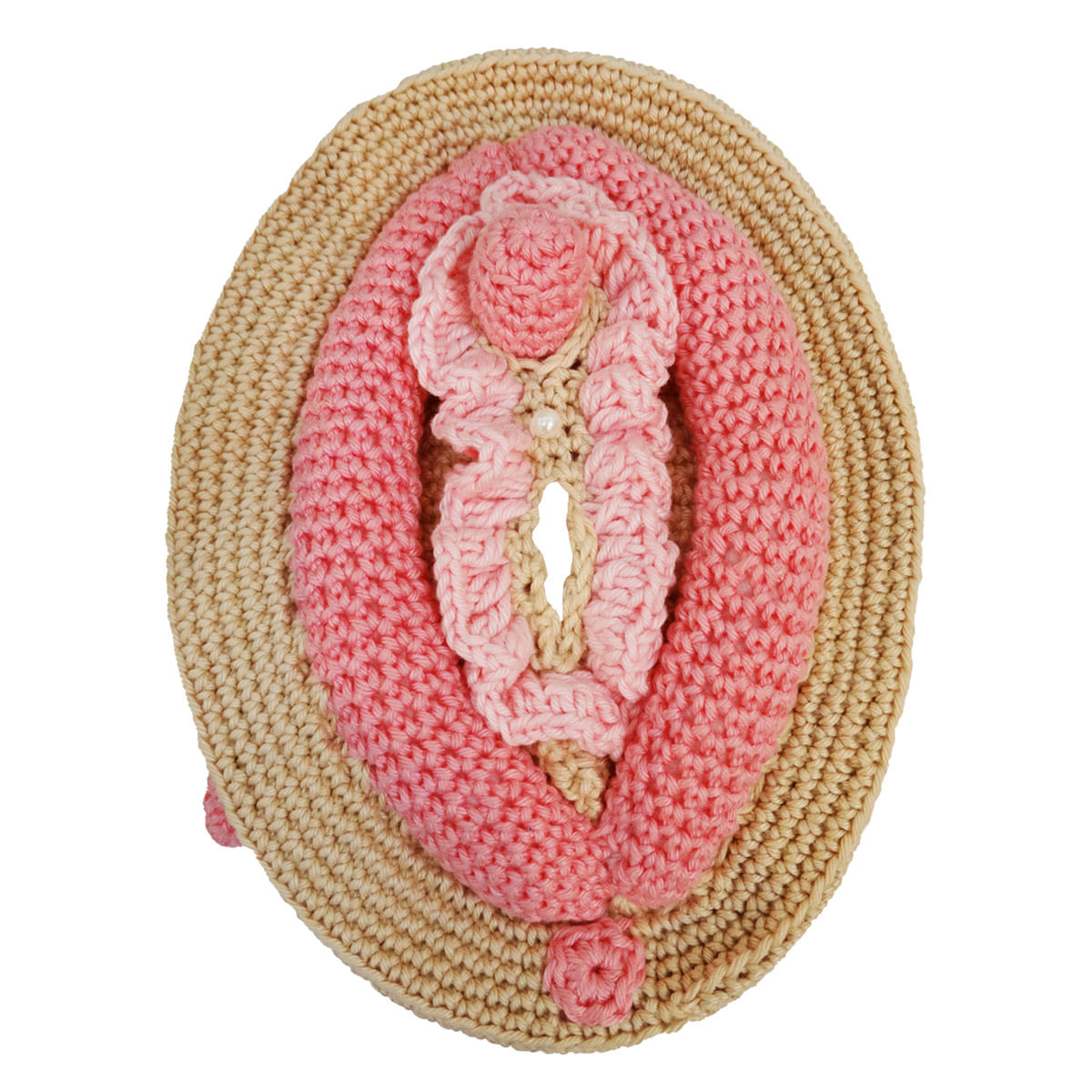 Kit Educativo Vulva com Clitóris de Crochê Miss Collection