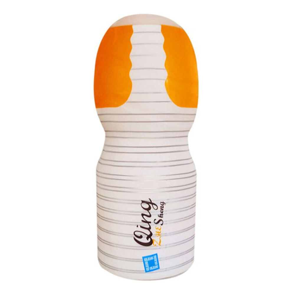 Qing Masturbador Masculino Tubo em Formato de Vagina com Textura Interna 3R Import Qing Masturbador Masculino Tubo em Formato de Vagina com Textura Interna 3R Import