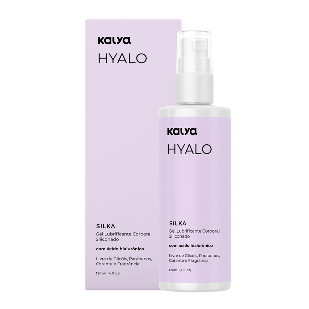 Silka Gel Lubrificante Siliconado com Ácido Hialurônico 120ml Linha Hyalo Kalya Silka Gel Lubrificante Siliconado com Ácido Hialurônico 120ml Linha Hyalo Kalya