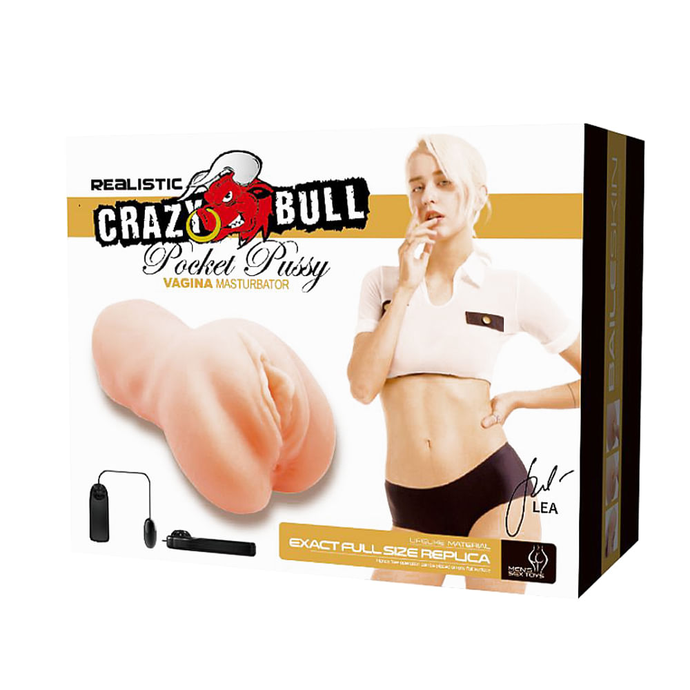 Crazy Bull Pocket Pussy Vagina Masturbador Masculino em CyberSkin Sexy Import