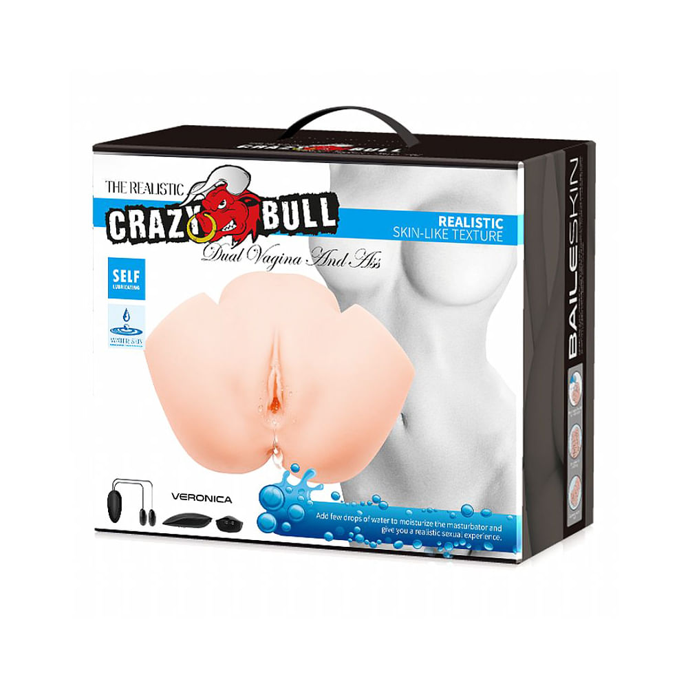 Crazy Bull Masturbador Masculino Vagina e Ânus com Vibro Sexy Import
