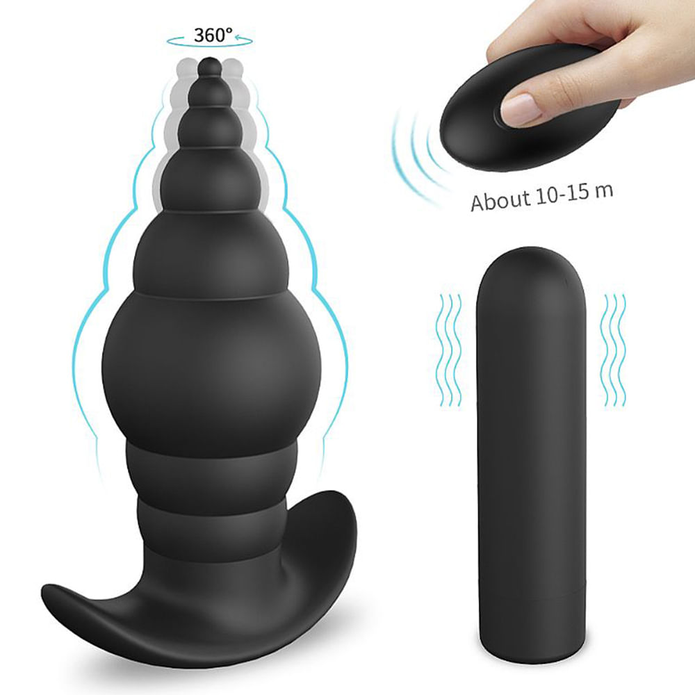 Cupid- RCT Vibrador Plug Anal com 9 Modos de Vibração Sexy Import