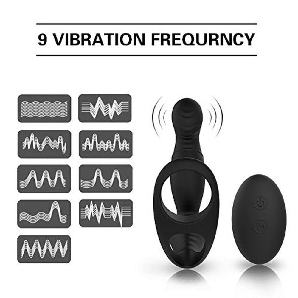 Langer -RCT Estimulador de Próstata com 9 Modos de Vibração e Controle Remoto Sexy Import