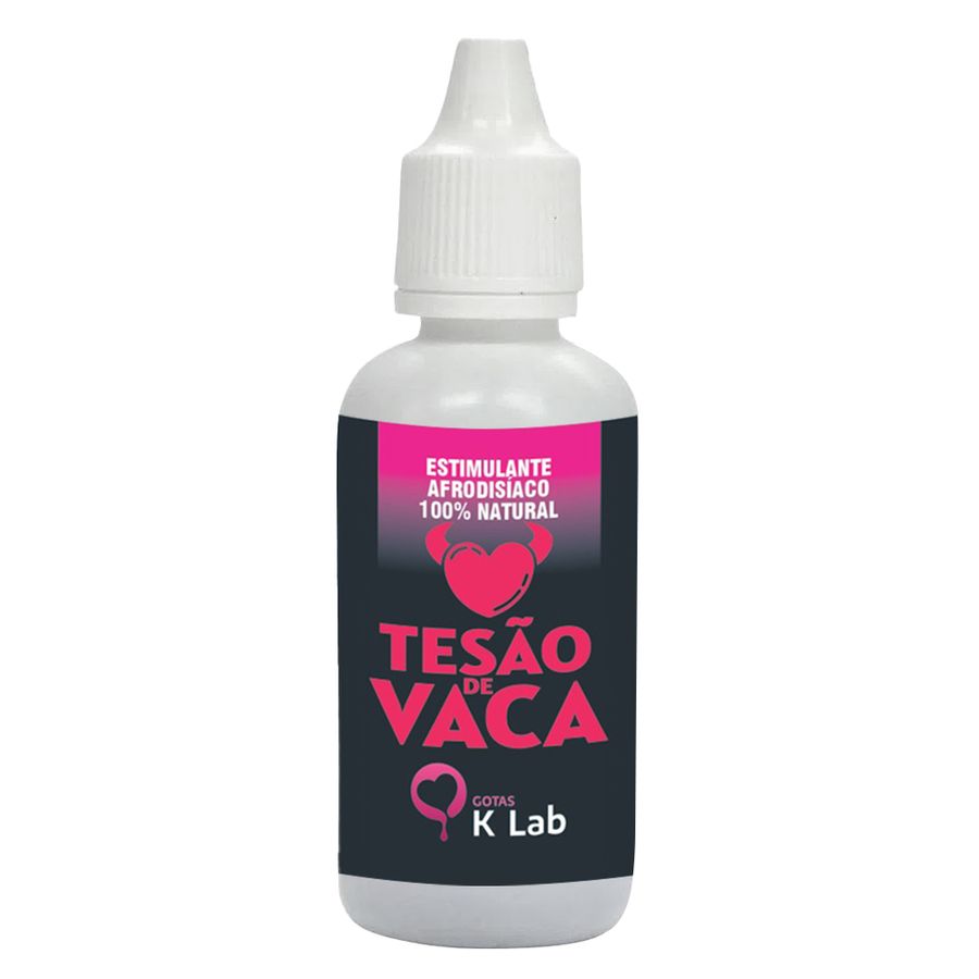 Tesão de Vaca Estimulante Afrodisíaco Natural 20ml K-Lab em 10X Sem Juros