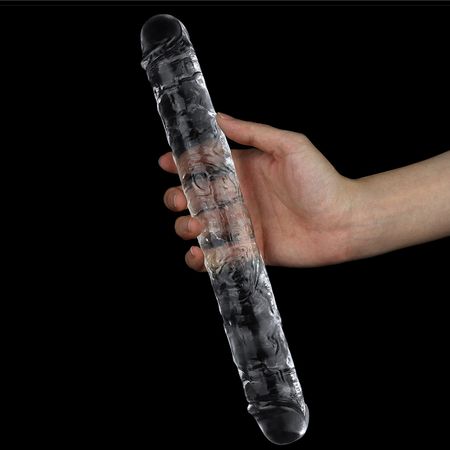 Lovetoy Flawless Clear Double Prótese Transparente 30cm Vip Mix