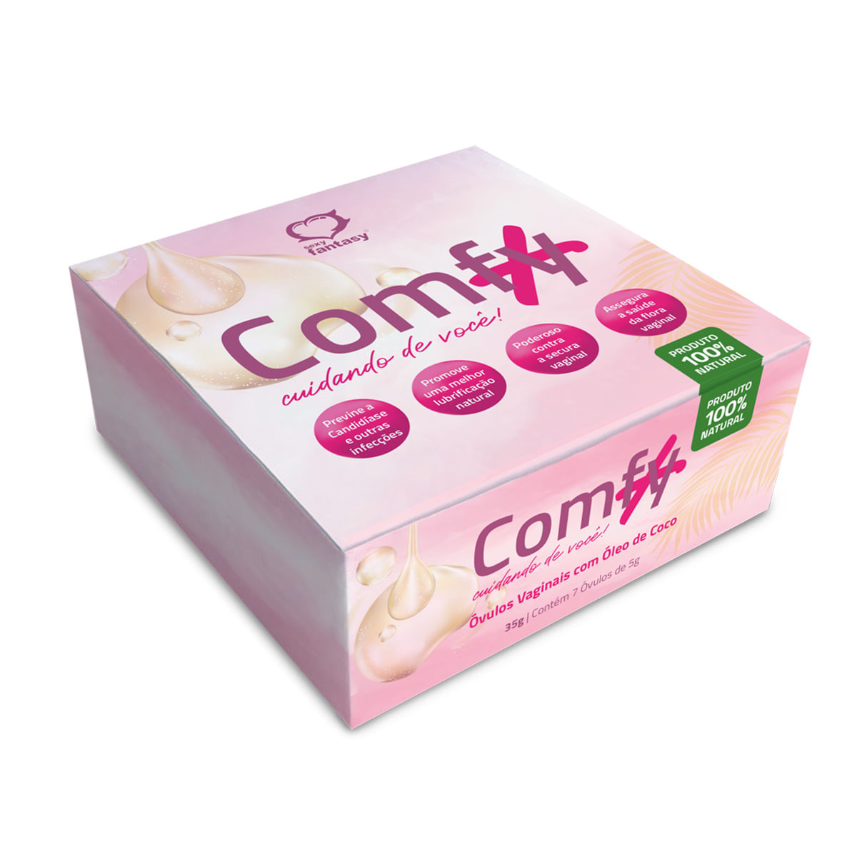 Comfy+ Óvulos Vaginais de Óleo de Coco 35g Sexy Fantasy