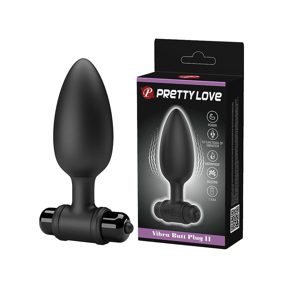 Pretty Love Vibra Butt Plug II Plug Anal com 10 Modos de Vibração Sexy Import