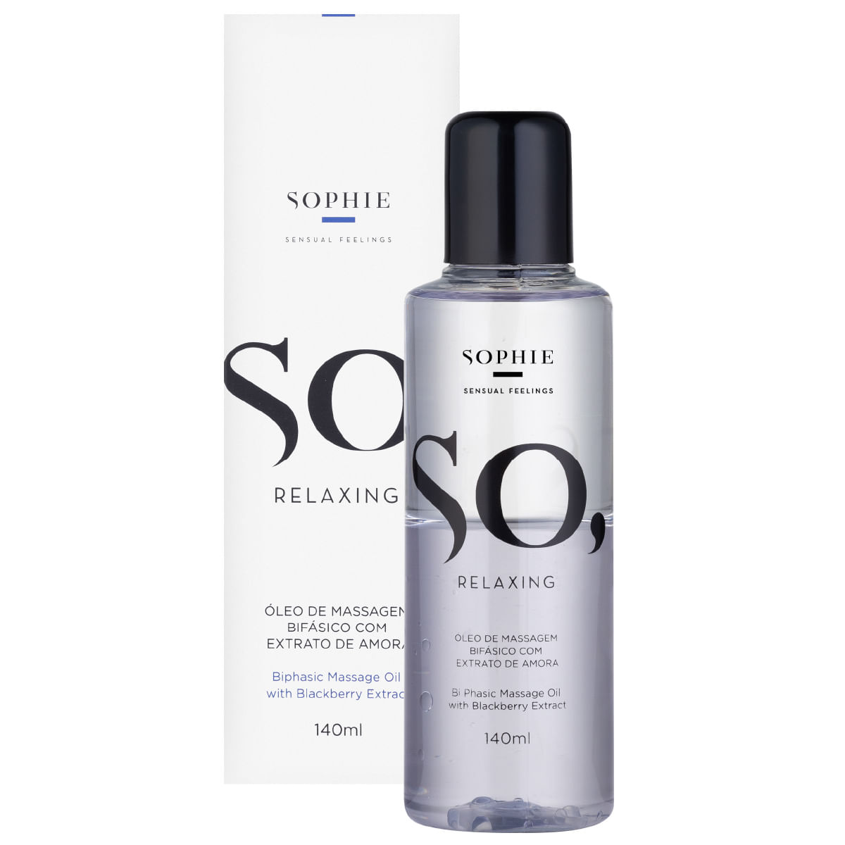 So Relaxing Óleo Bifásico Corporal com Extrato de Amora 140ml Sophie So Relaxing Óleo Bifásico Corporal com Extrato de Amora 140ml Sophie