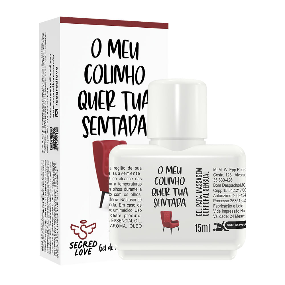 O Meu Colinho Quer Tua Sentada Gel Retardante Masculino 15ml Segred Love O Meu Colinho Quer Tua Sentada Gel Retardante Masculino 15ml Segred Love