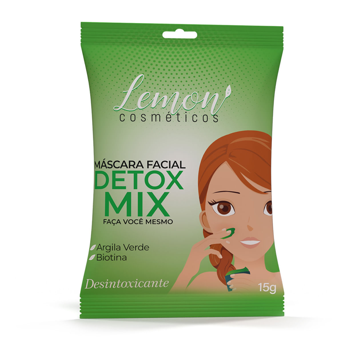Lemon Cosméticos Detox Mix Máscara Facial Desintoxicante 15g K Import e Export