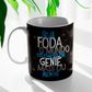 Seja Foda o Mundo ta Cheio de Gente Mais ou Menos Caneca em Porcelana 300ml MS Presente