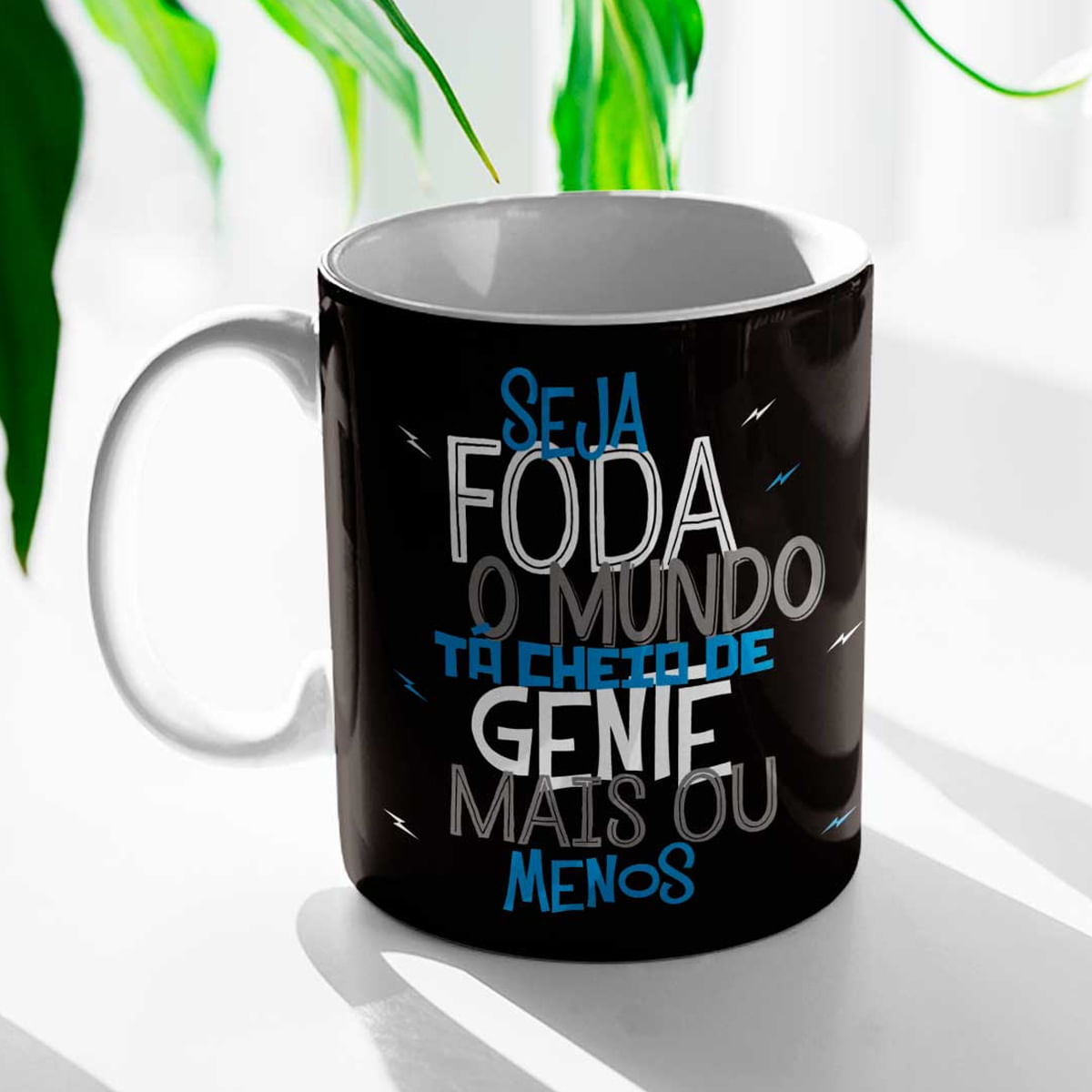 Seja Foda o Mundo ta Cheio de Gente Mais ou Menos Caneca em Porcelana 300ml MS Presente Seja Foda o Mundo ta Cheio de Gente Mais ou Menos Caneca em Porcelana 300ml MS Presente