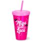 Miga Sua Loca Copo com Canudo 450ml Sude Presentes