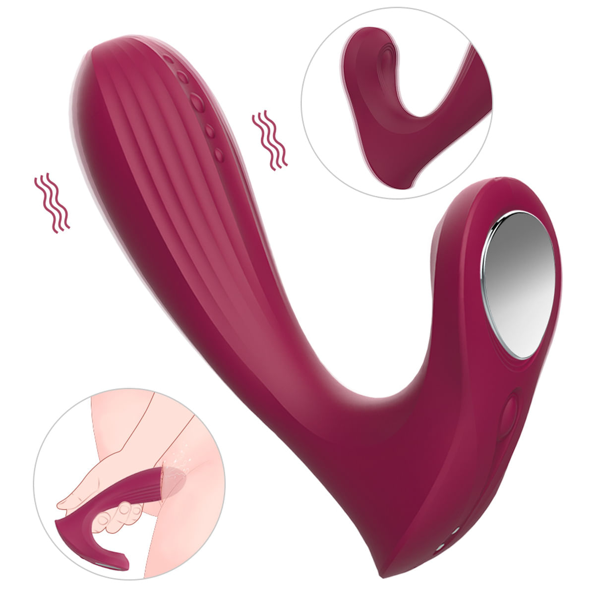 S-Hande Whale Estimulador de Ponto G e Clitoris com 9 Modos de Vibração Sexy Import