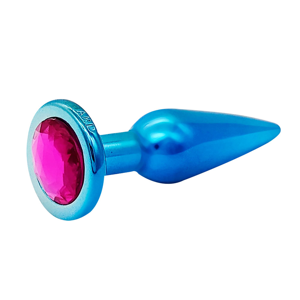 Plug Anal Slim com Pedra Colorida Hard Plug Anal Slim com Pedra Colorida Hard