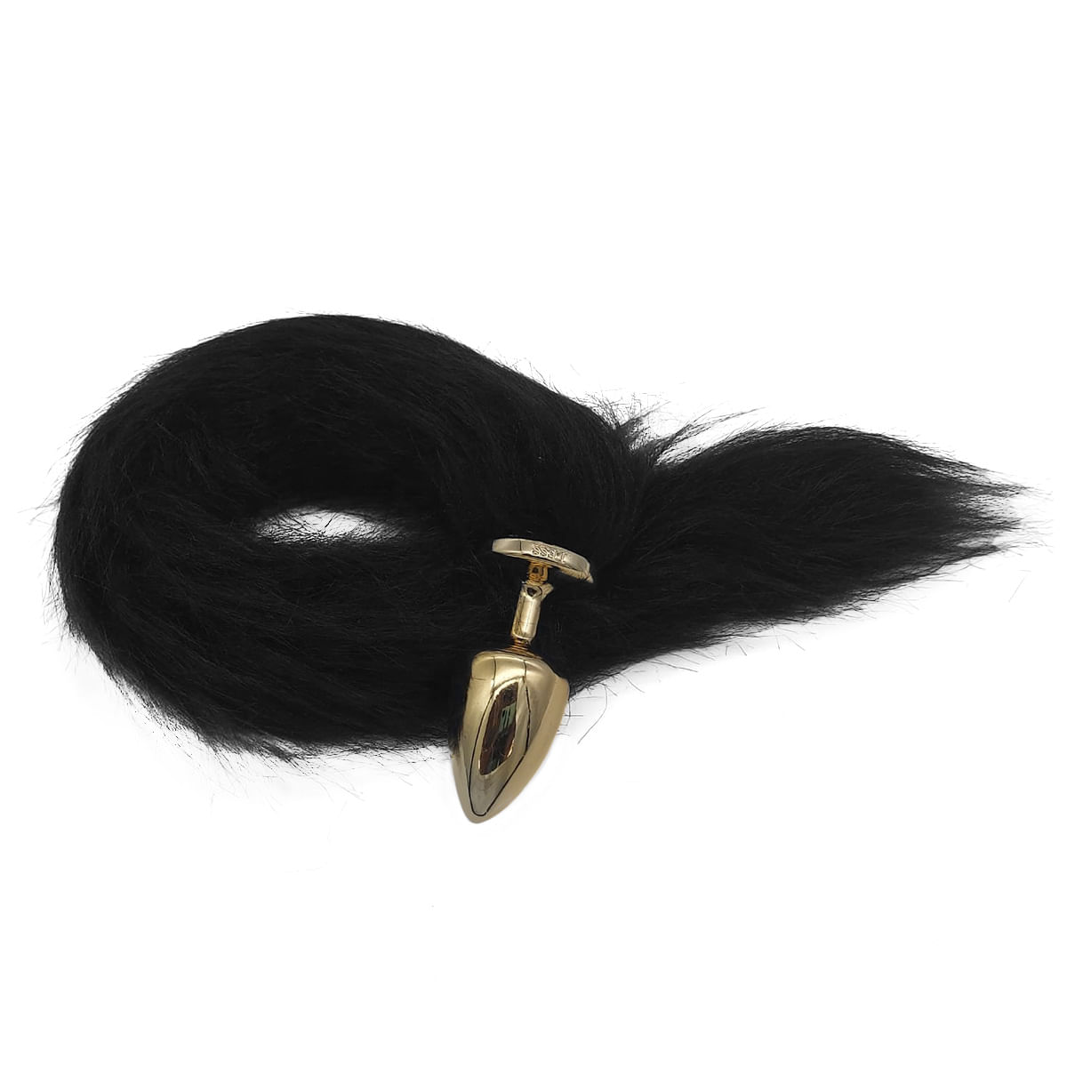 Plug Anal com Rabo Preto Linha Less Hard