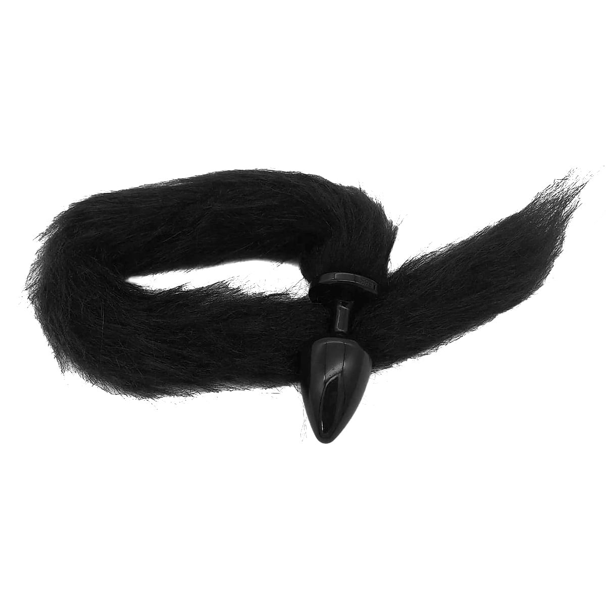 Plug Anal com Rabo Preto Linha Less Hard