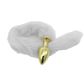 Plug Anal com Rabo Branco Linha Less Hard