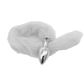 Plug Anal com Rabo Branco Linha Less Hard