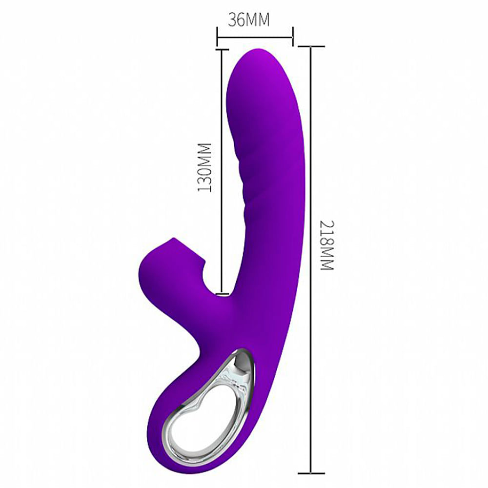 Jersey Pretty Love Vibrador com Estimulador com 12 Modos de Vibração Sexy Import