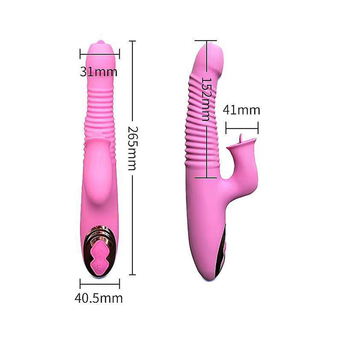 Dibe Orgasm Clitoral Vibrador Ponto G com Estimulador Clitoriano com 7 Modos de Vibração Sexy Import