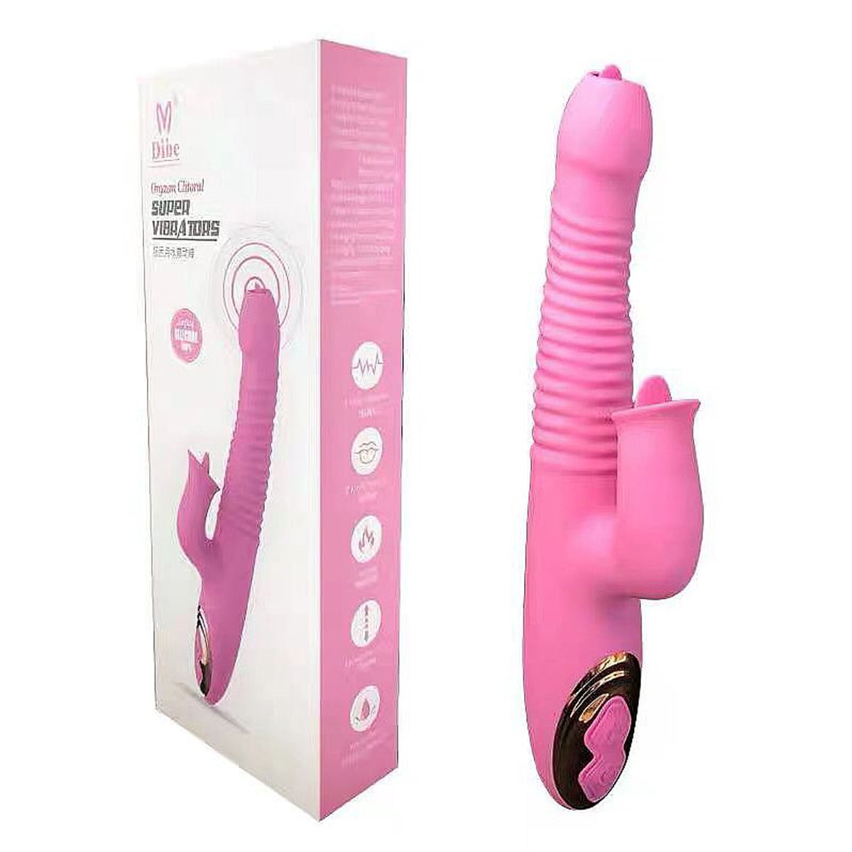 Dibe Orgasm Clitoral Vibrador Ponto G com Estimulador Clitoriano com 7 Modos de Vibração Sexy Import