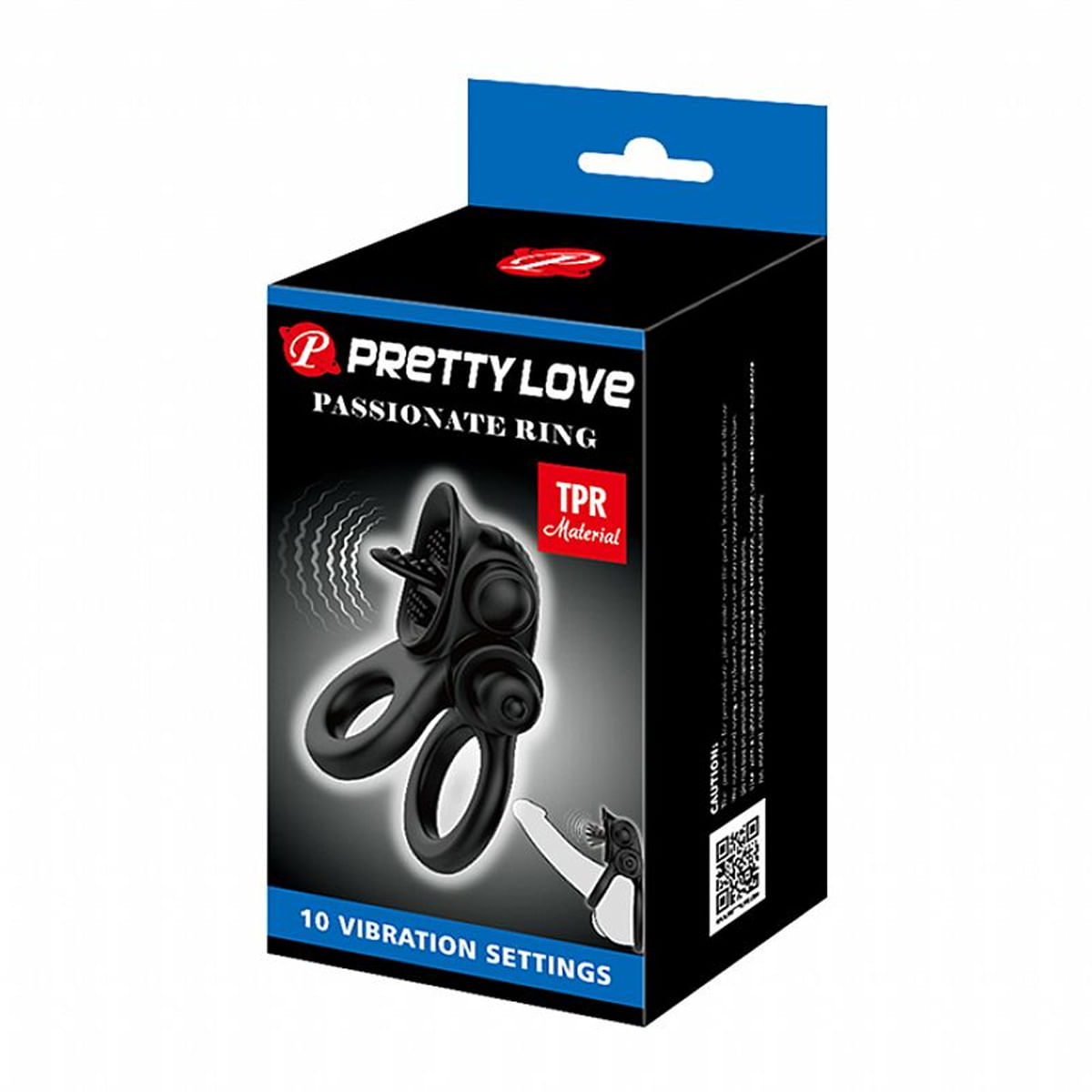 Pretty Love Passionate Ring Anel Peniano Duplo com Vibrador Sexy Import