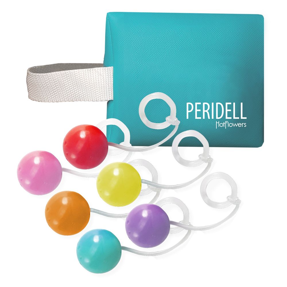 Kit peridell bolinhas de pompoar e ginástica íntima hot flowers