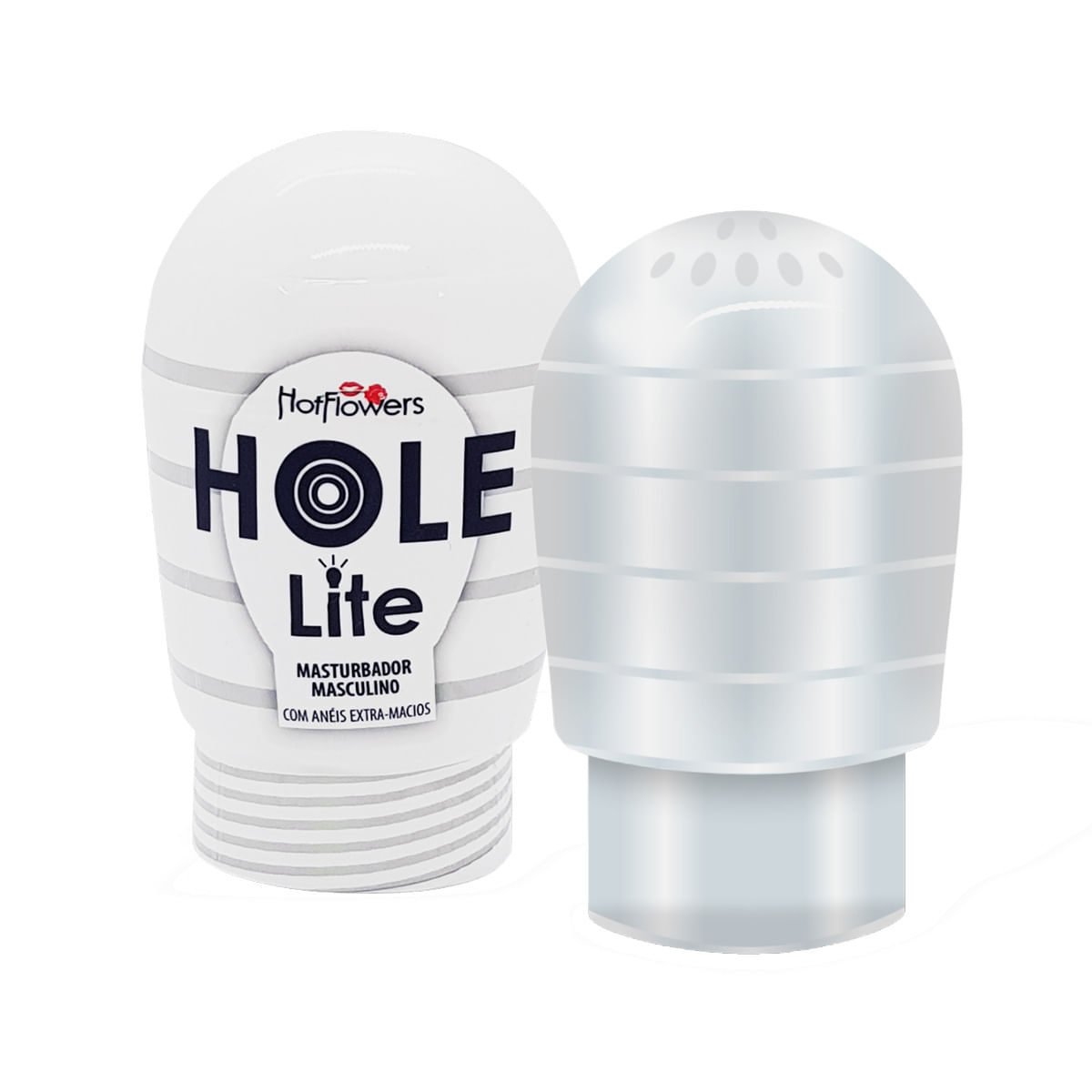 Hole Lite Masturbador Masculino com Anéis Extra Macio Hot Flowers Hole Lite Masturbador Masculino com Anéis Extra Macio Hot Flowers