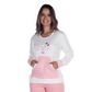 Pijama Kanguru Feminino Manga Longa e Calça Coleção Inverno Victory