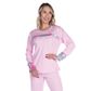Pijama Canelado Feminino com Manga Longa e Calça em Forro Peluciado Coleção Inverno Victory