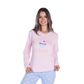 Pijama Suede Feminino Longo Calça Listrada Victory