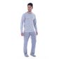 Pijama Suede Listrado Masculino com Manga Longa e Calça Coleção Inverno Victory