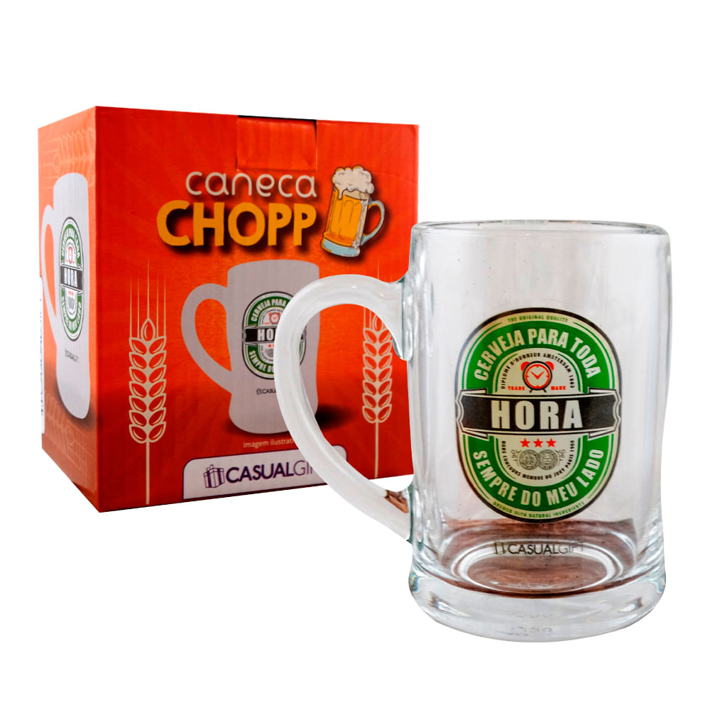 Caneca de Chopp Cerveja para Toda Hora 400ml Casual Gift