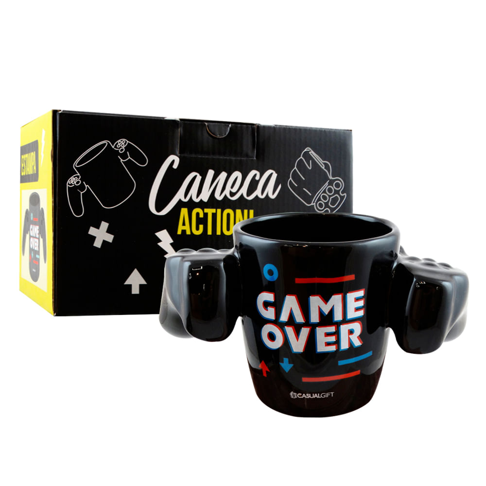 Caneca Game Over 400ml Casual Gift