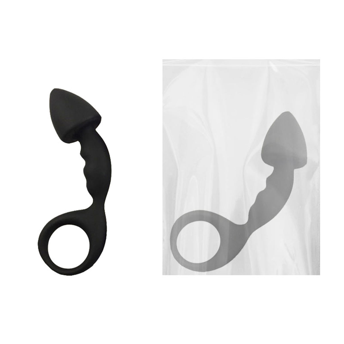 Estimulador de Próstata em Silicone com Alça de Segurança 3R Import