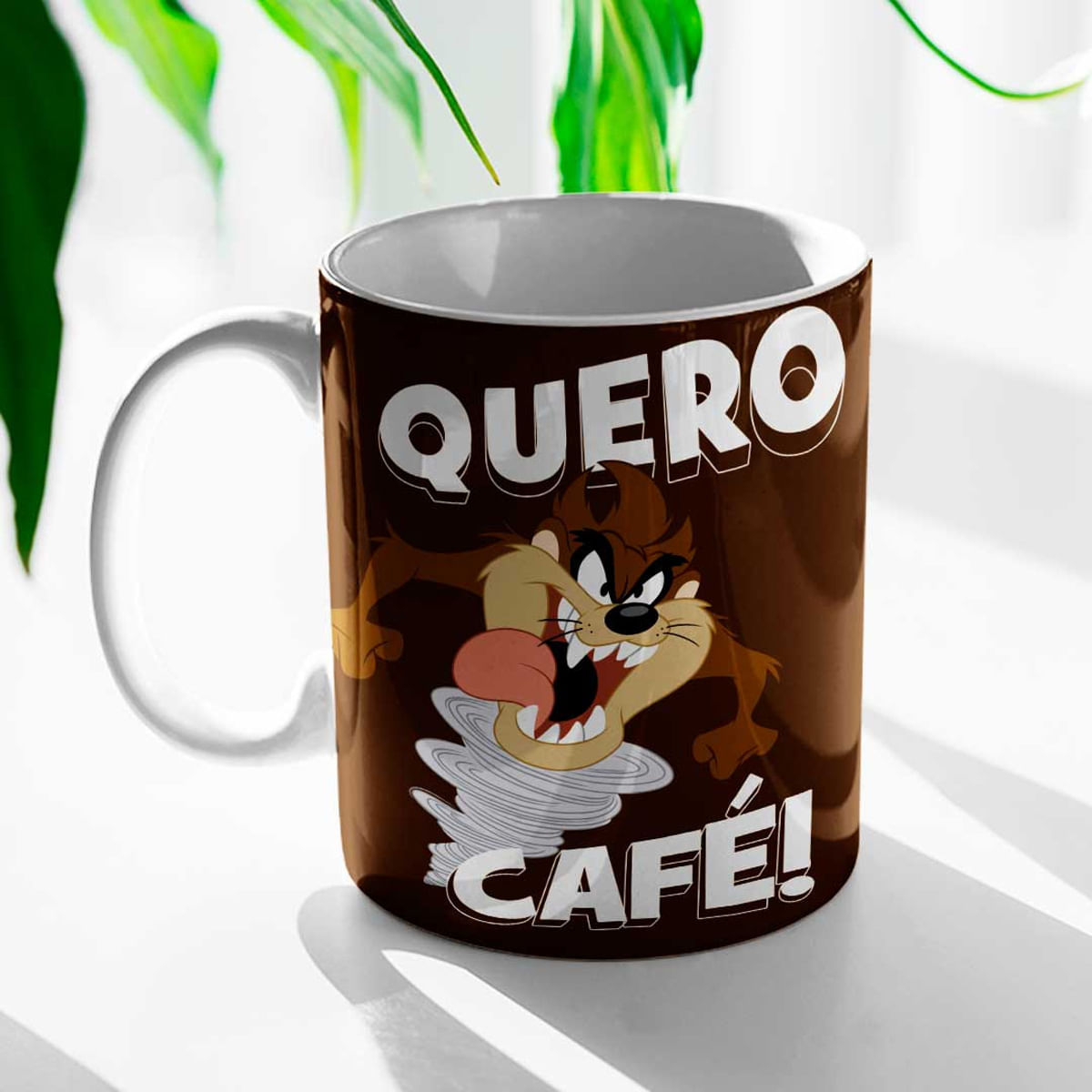 Caneca Taz Quero Café Linha Looney Tunes 330ml Sude Presentes