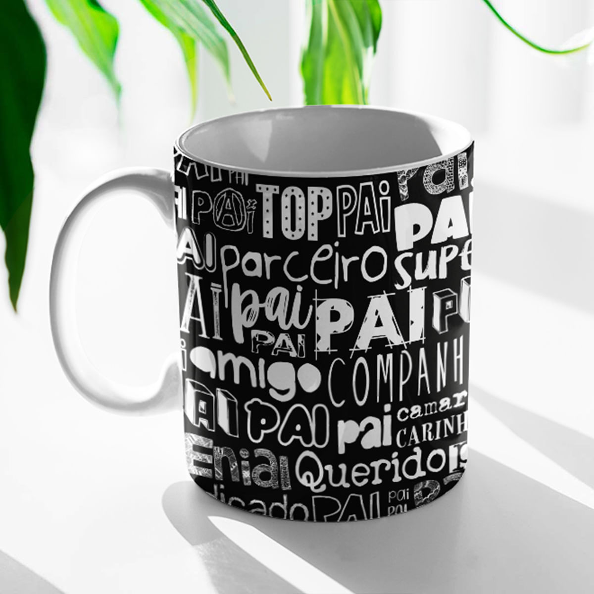 Caneca em Porcelana Palavras Para Pai 330ml Sude Presentes Caneca em Porcelana Palavras Para Pai 330ml Sude Presentes
